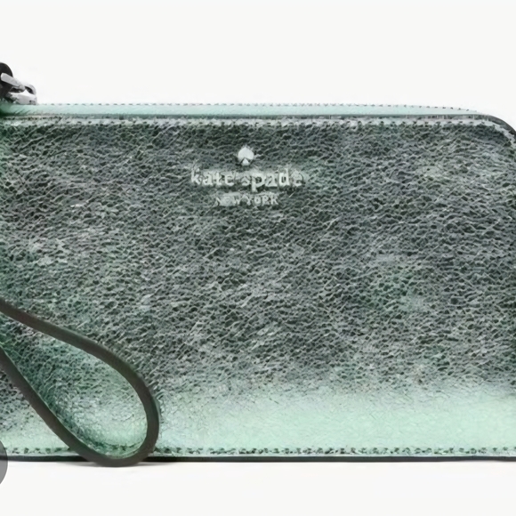 Kate Spade Lucy Seawater Medium L-zip Wristlet - Picture 5 of 6